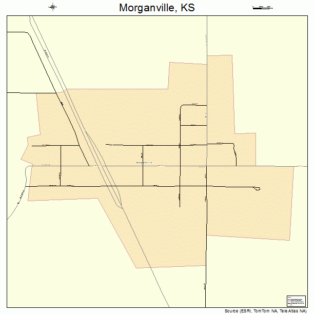 Morganville, KS street map
