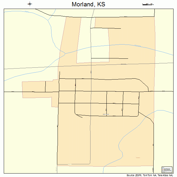 Morland, KS street map