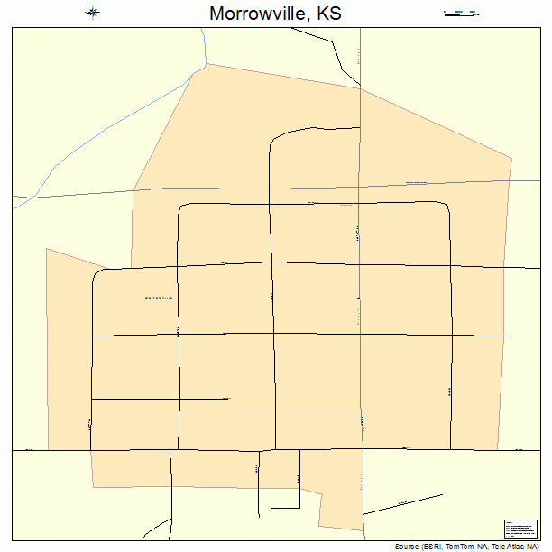 Morrowville, KS street map