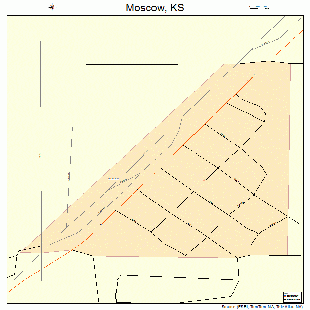 Moscow, KS street map