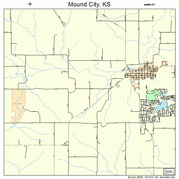 Mound City, KS street map
