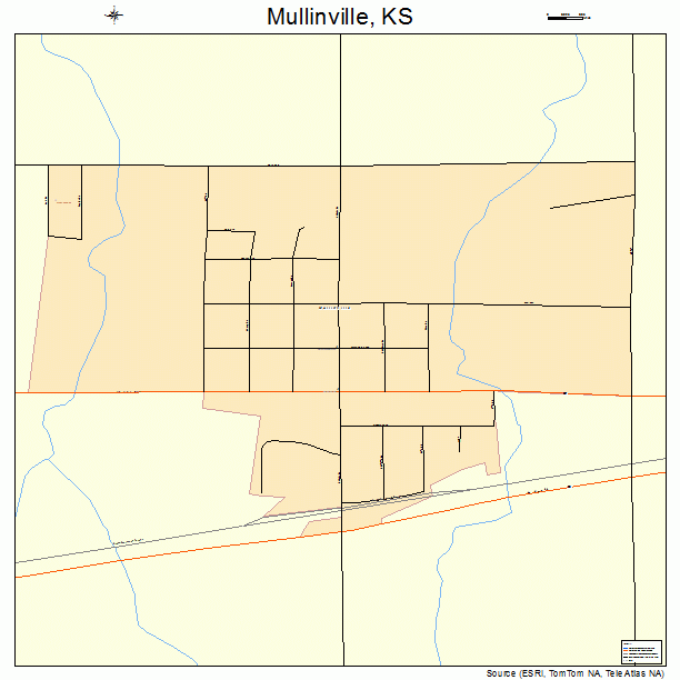 Mullinville, KS street map
