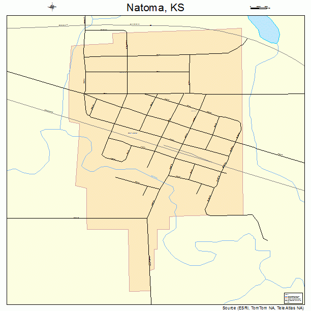 Natoma, KS street map