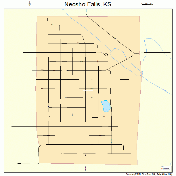 Neosho Falls, KS street map