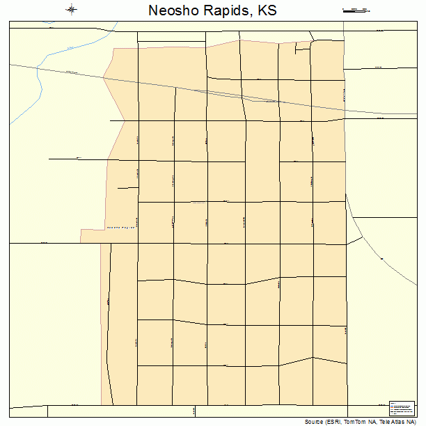 Neosho Rapids, KS street map