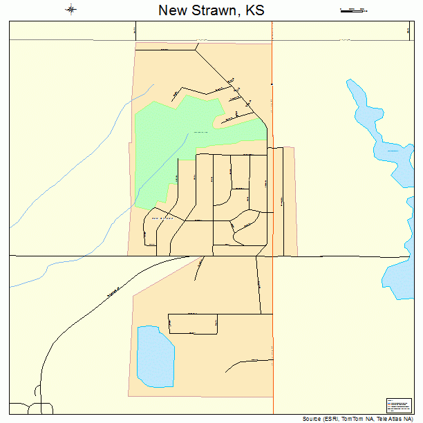 New Strawn, KS street map