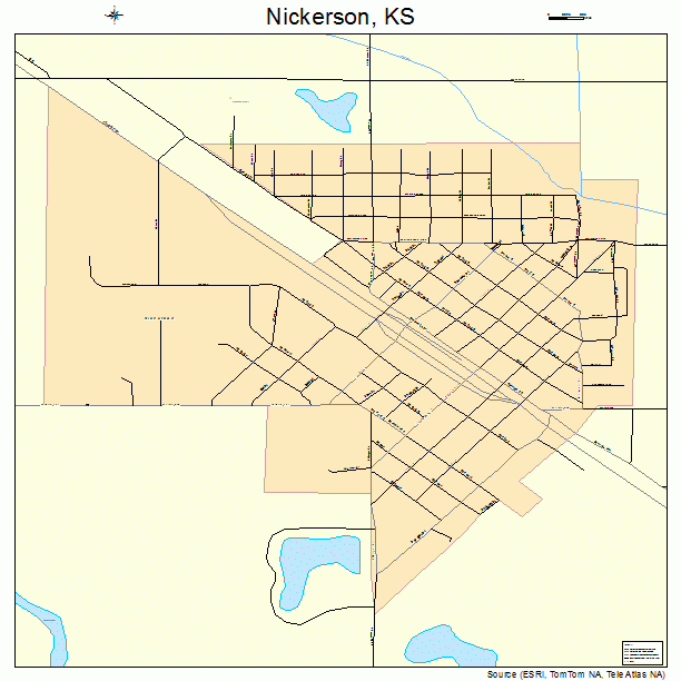 Nickerson, KS street map