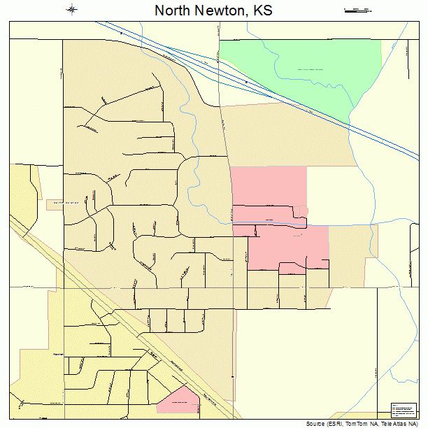 North Newton, KS street map