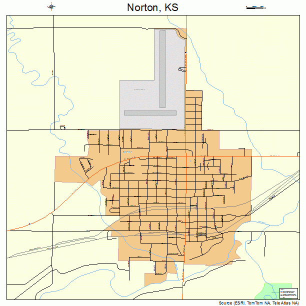 Norton, KS street map