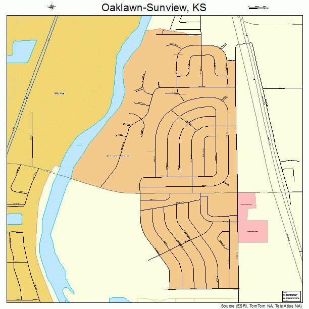 Oaklawn-Sunview, KS street map