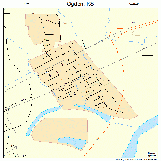 Ogden, KS street map