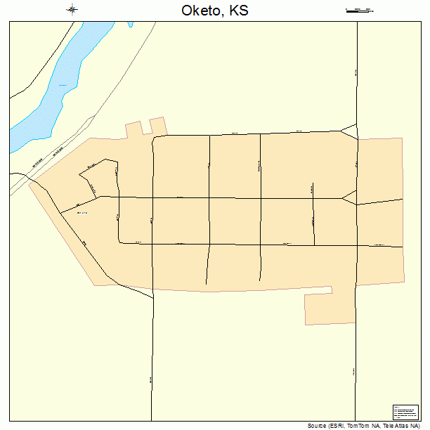 Oketo, KS street map