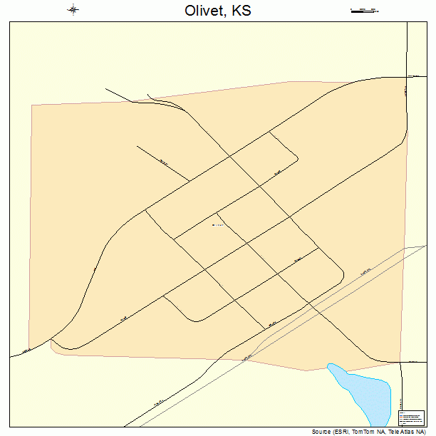 Olivet, KS street map