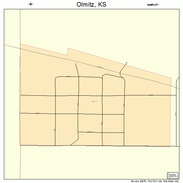 Olmitz, KS street map