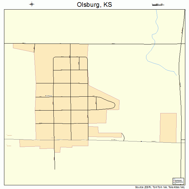 Olsburg, KS street map
