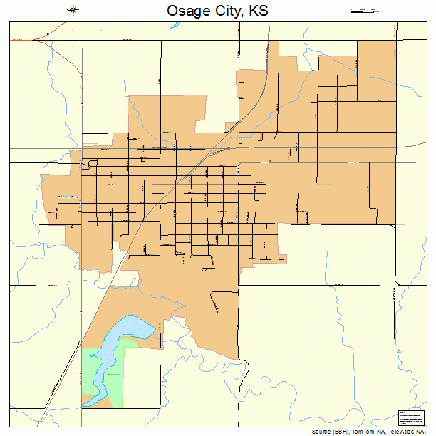 Osage City, KS street map