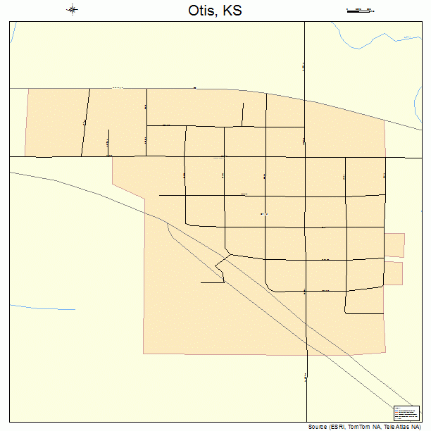 Otis, KS street map