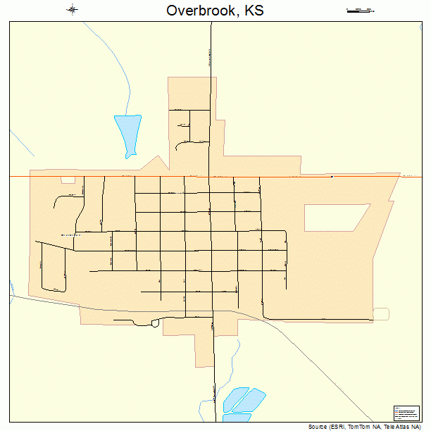 Overbrook, KS street map
