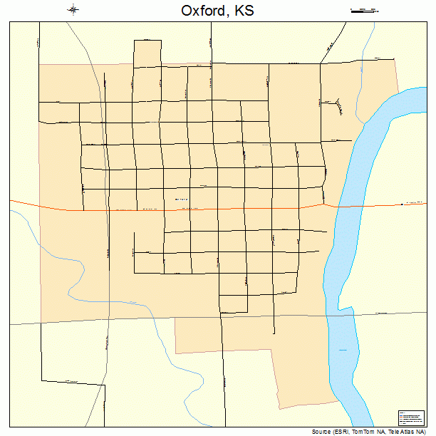 Oxford, KS street map