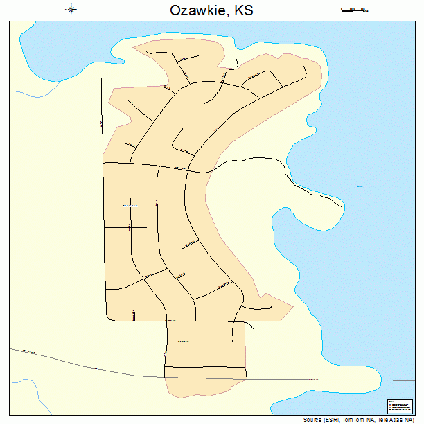 Ozawkie, KS street map