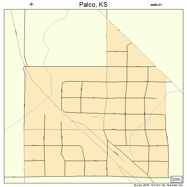 Palco, KS street map