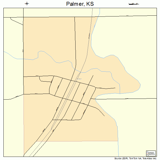 Palmer, KS street map