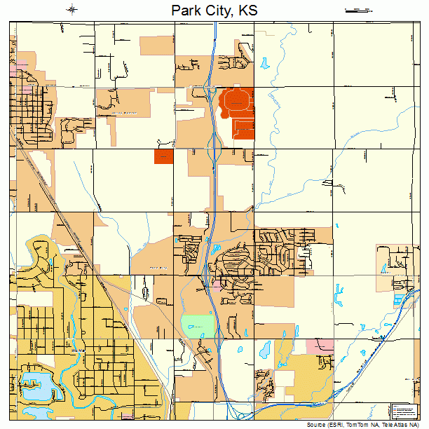 Park City, KS street map