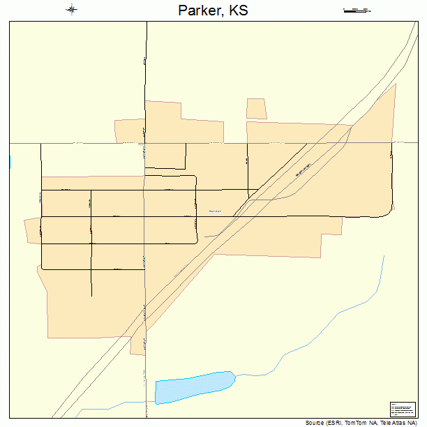 Parker, KS street map