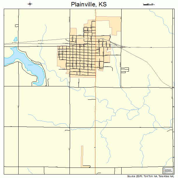 Plainville, KS street map