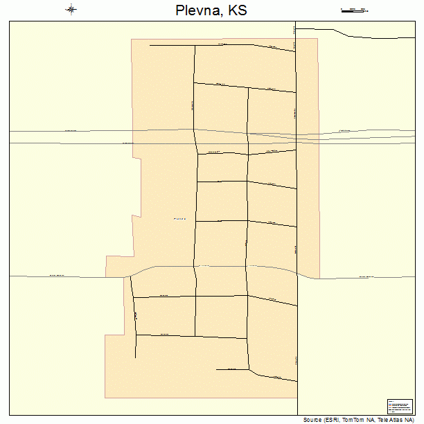 Plevna, KS street map