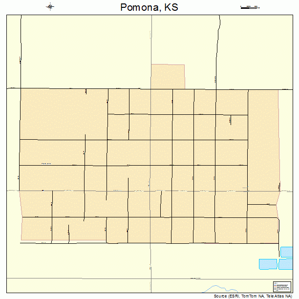 Pomona, KS street map