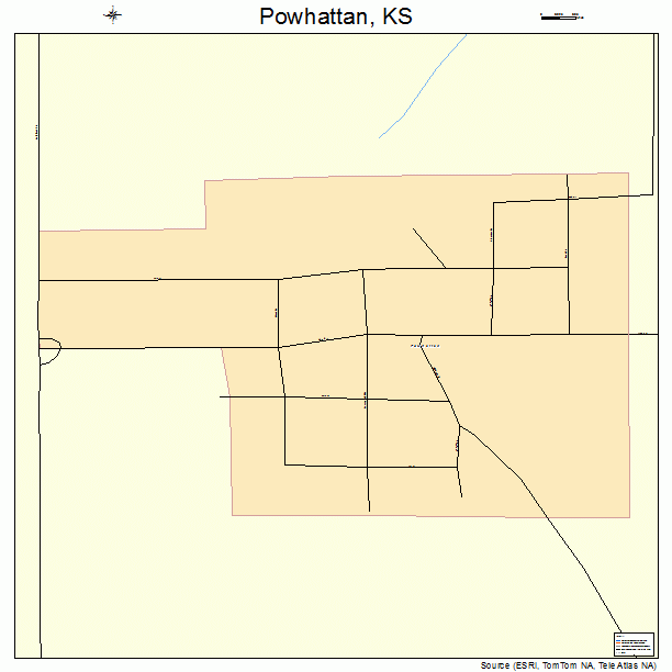 Powhattan, KS street map