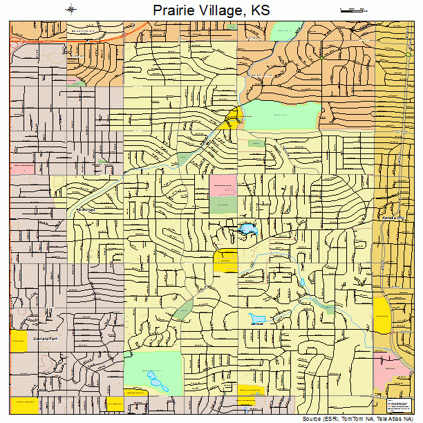 Prairie Village, KS street map