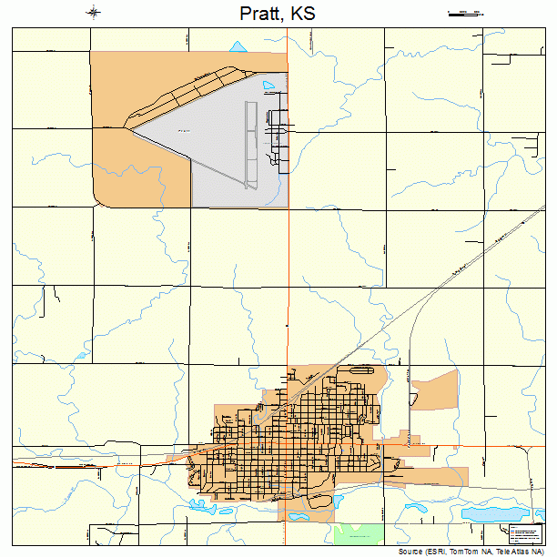 Pratt, KS street map