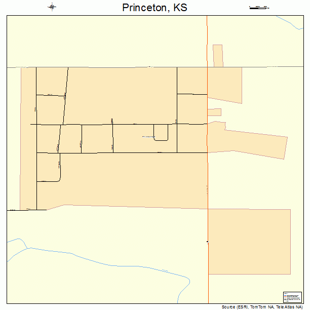 Princeton, KS street map