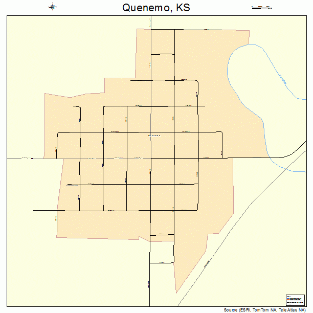 Quenemo, KS street map