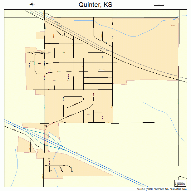 Quinter, KS street map