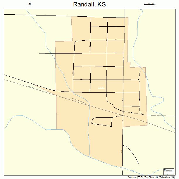 Randall, KS street map