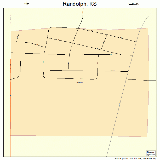 Randolph, KS street map