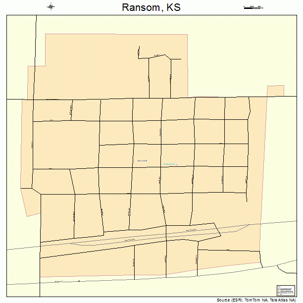 Ransom, KS street map