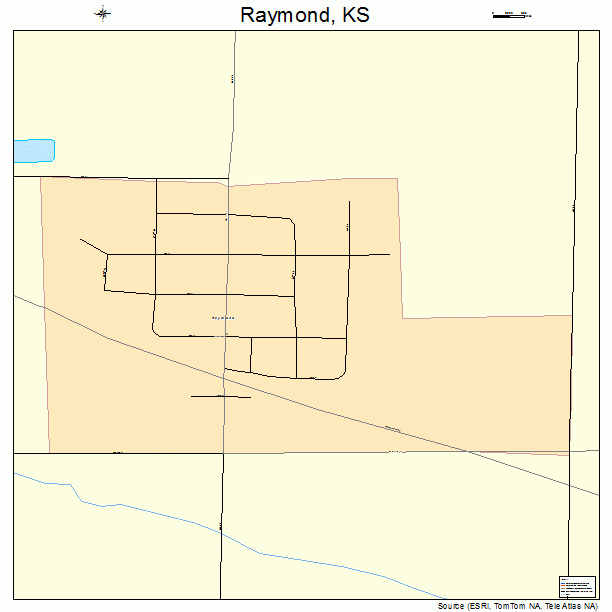 Raymond, KS street map