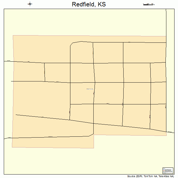 Redfield, KS street map