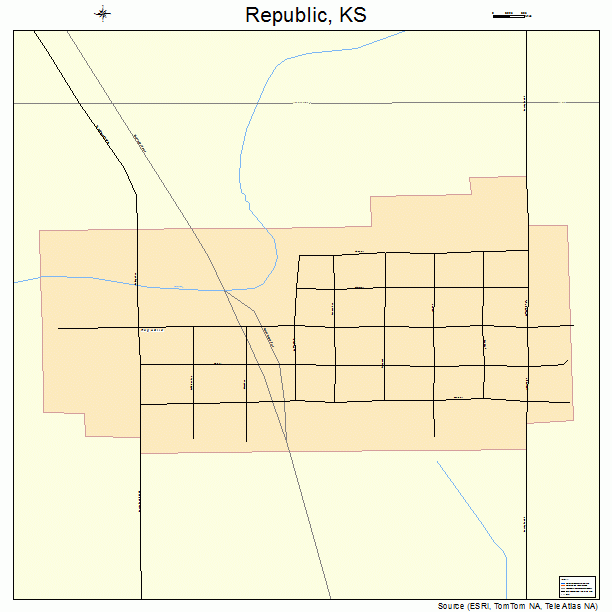 Republic, KS street map