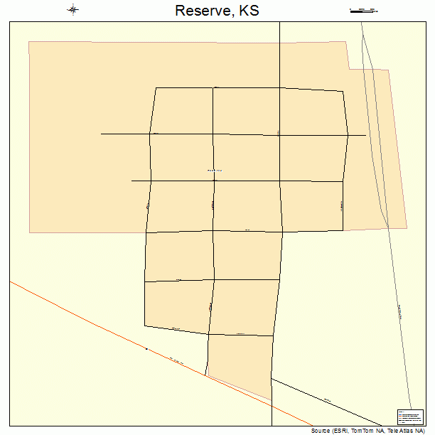 Reserve, KS street map