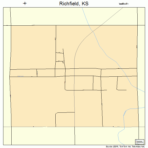 Richfield, KS street map