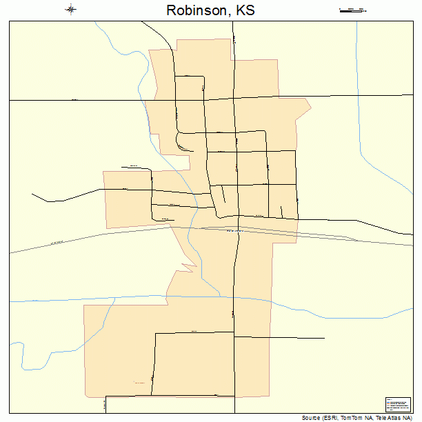Robinson, KS street map