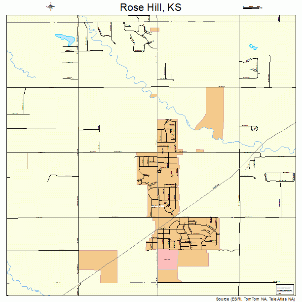 Rose Hill, KS street map