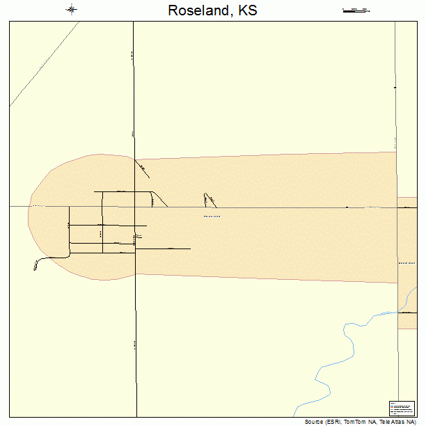 Roseland, KS street map