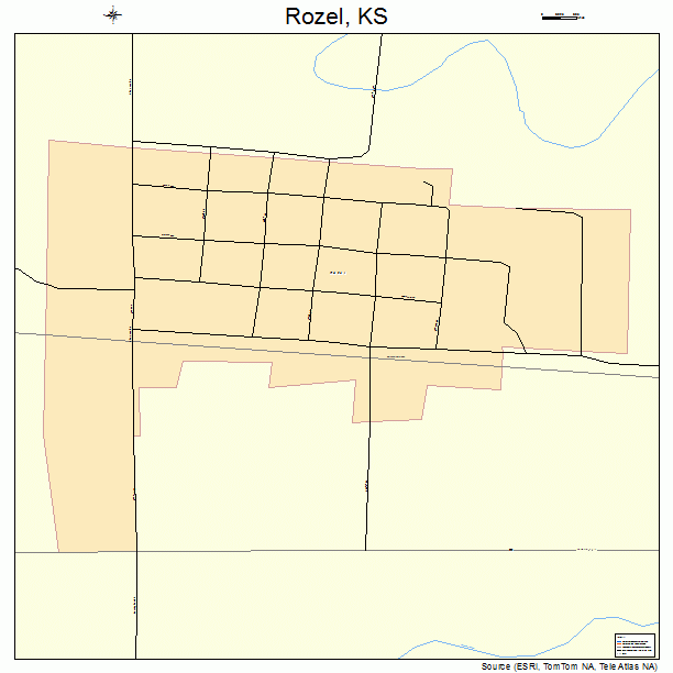 Rozel, KS street map