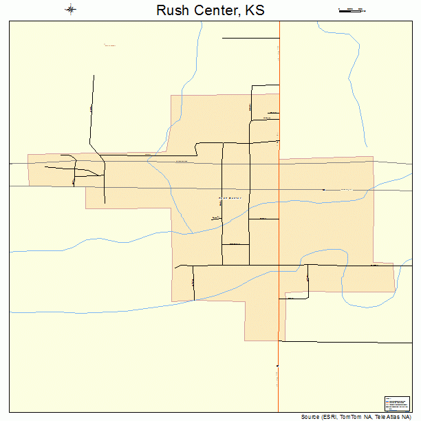 Rush Center, KS street map